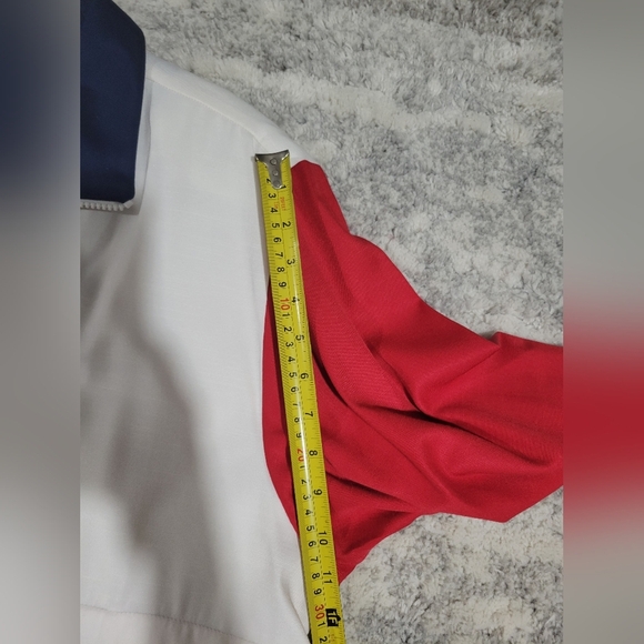 Alfred Dunner Red, White, and Blue Colorblock Jacket - Picture 9 of 10